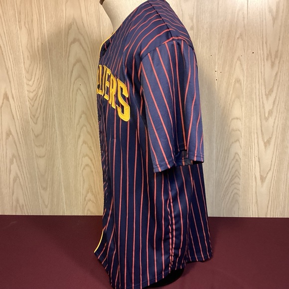 NBA Cleveland Cavaliers pinstriped Button down jersey mens size XL - Picture 6 of 11